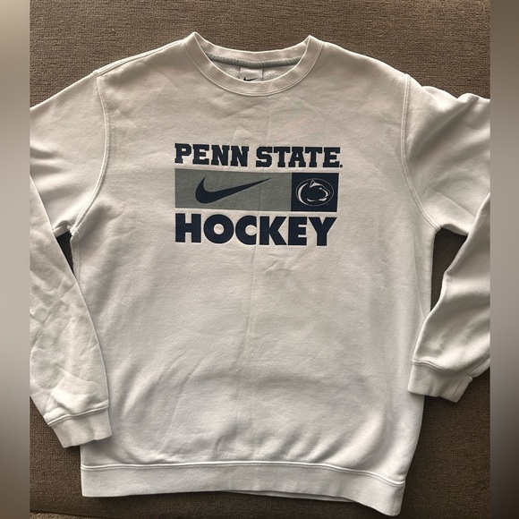 Nike Other - Nike Penn State Hockey White Crewneck